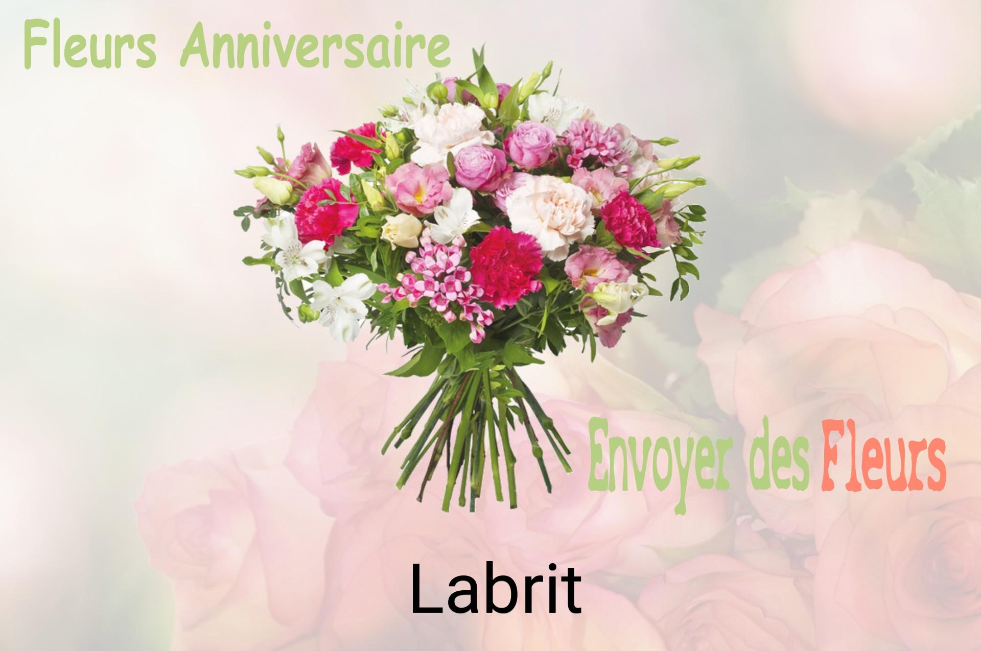 Bouquet de fleurs d’anniversaire livré à Labrit