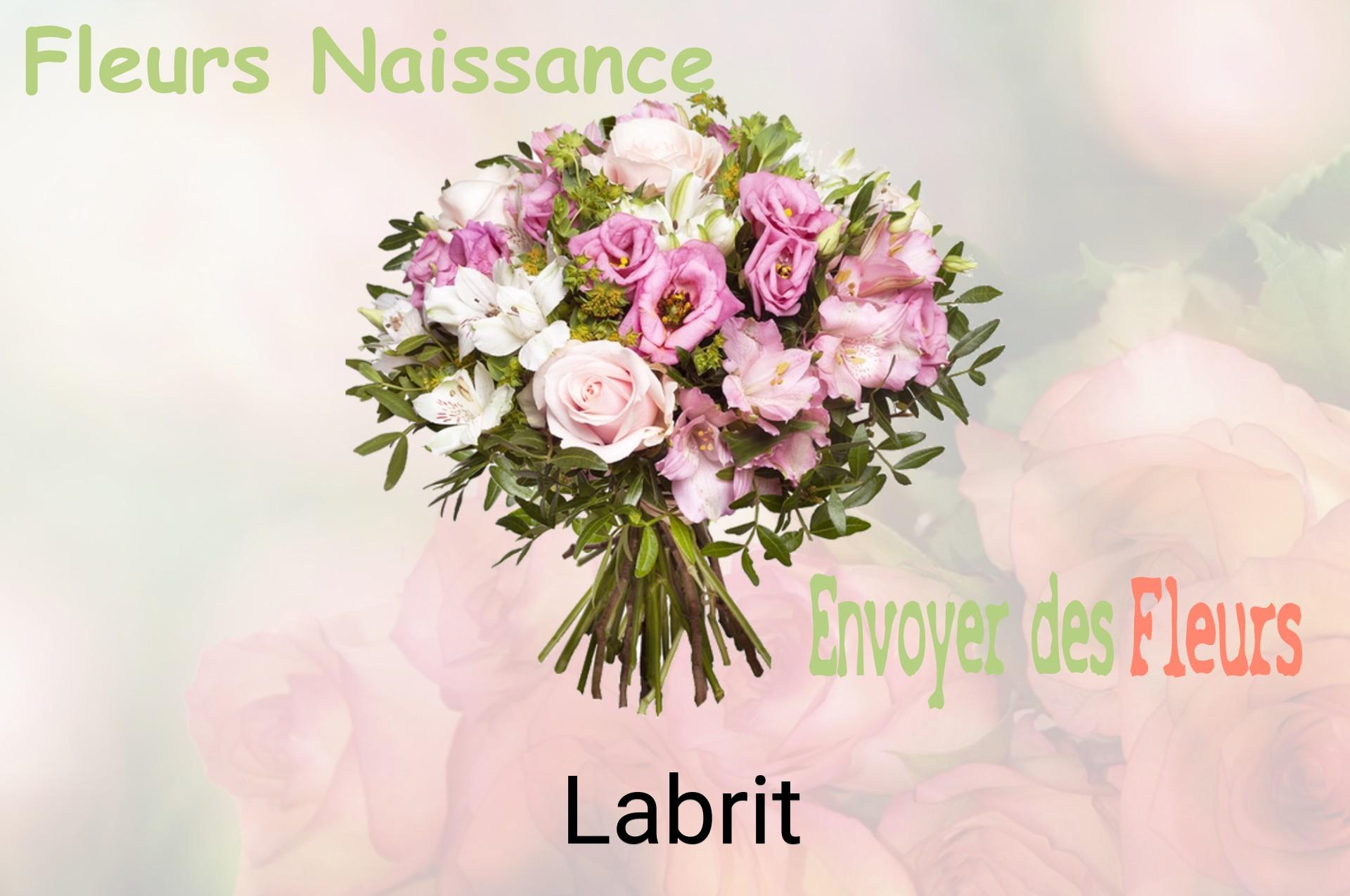 Bouquet de fleurs de naissance livré à Labrit